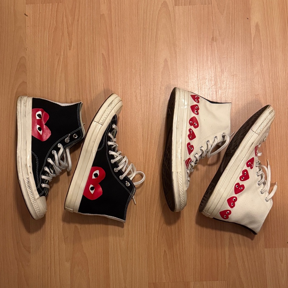 Comme Des Garçon PLAY x Converse high top sneakers